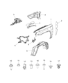 Jeep Fender Diagram - 68079671AB