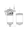 Chrysler Fuel Water Separator Filter Diagram - 4721710AC
