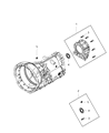 Ram 1500 Automatic Transmission Output Shaft Seal Diagram - 68531638AA