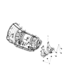 Ram 3500 Transmission Mount Diagram - 68349270AB