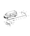 Dodge Sprinter 3500 Door Seal Diagram - 5135206AA
