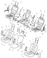 Chrysler Aspen Armrest Diagram - 1FR961J3AA