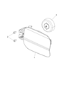 2011 Chrysler 300 Fuel Filler Housing Diagram - 68037709AA