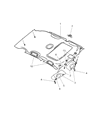 Chrysler PT Cruiser Sun Visor Diagram - 1EK35XDHAA