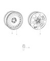 2020 Ram ProMaster City Wheel Stud Diagram - 68320140AA