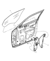 Dodge Magnum Window Regulator Diagram - 5065471AE