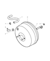 1999 Dodge Ram Wagon Brake Booster Diagram - 4897211AB