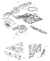 Jeep Commander Floor Pan Diagram - 55394418AJ