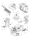 Chrysler Voyager Tailgate Handle Diagram - 4675772