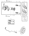 Jeep Commander Wheel Hub Diagram - 52111884AB
