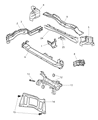 Chrysler Voyager Battery Tray Diagram - 4860858AB