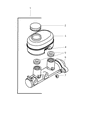 Dodge Durango Brake Master Cylinder Diagram - 5072994AA