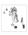 Ram Brake Light Switch Diagram - 68339352AB