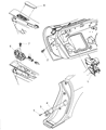 Dodge Viper Door Latch Assembly Diagram - 4865726AA