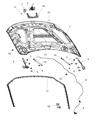 Ram Lift Support Diagram - 68360823AB