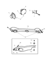 1998 Jeep Grand Cherokee Car Speakers Diagram - 56008731AB