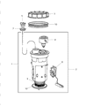 Dodge Ram 1500 Fuel Level Sensor Diagram - 5014318AB