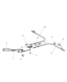 2008 Chrysler Crossfire Parking Brake Cable Diagram - 5098986AA