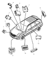 Chrysler Pacifica ABS Control Module Diagram - 5101855AA