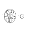 2012 Jeep Liberty Wheel Cover Diagram - 1TU51SZ0AA