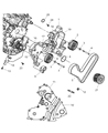 2006 Chrysler Pacifica Timing Cover Diagram - 4792687AB