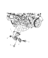 2003 Dodge Ram 1500 Engine Mount Bracket Diagram - 52021600AB