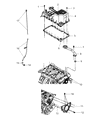 2010 Dodge Grand Caravan Dipstick Tube Diagram - 4593605AA