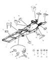 Dodge Ram 3500 Sway Bar Bracket Diagram - 52014185AA