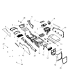 Chrysler 300 Center Console Base Diagram - 68159701AB