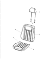 2012 Chrysler 300 Seat Cushion Diagram - 68159307AA