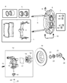 Dodge Brake Caliper Piston Diagram - 5093301AA