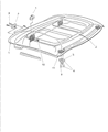 1999 Dodge Viper Weather Strip Diagram - 4886404AA