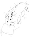 Dodge Journey Windshield Diagram - 68206349AD