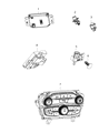 Dodge Charger A/C Switch Diagram - 56054683AB