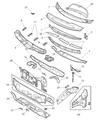 Chrysler Voyager Dash Panels Diagram - 5020110AC