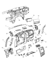 Dodge Nitro Glove Box Diagram - 1KE741K7AB