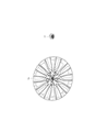 2017 Chrysler 200 Wheel Cover Diagram - 1VT39GSAAA