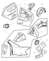 2004 Chrysler Sebring Wheelhouse Diagram - 4814854AC