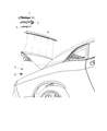 2017 Dodge Challenger Spoiler Diagram - 1ZB40RXFAJ