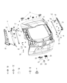 Jeep Cherokee Trunk Lid Latch Diagram - 68364386AA