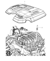 2014 Dodge Challenger Engine Cover Diagram - 4861989AA