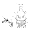 2007 Dodge Grand Caravan Armrest Diagram - 1ED891J1AA