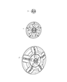 2017 Ram ProMaster 2500 Wheel Cover Diagram - 68157847AA