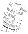 Chrysler Crossfire Bumper Diagram - 1BS43P41AA