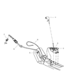 Chrysler Sebring Automatic Transmission Shift Levers Diagram - 4668275AE