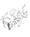 Jeep Transmission Oil Cooler Hose Diagram - 68282492AB