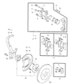 Chrysler Sebring Brake Caliper Piston Diagram - MR128129