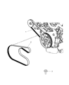 2005 Chrysler Sebring Drive Belt Diagram - 4892711AA