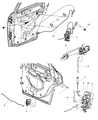 Dodge Charger Door Lock Actuator Diagram - 4589043AD