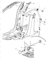 2005 Dodge Magnum Seat Belt Diagram - XG971D1AC